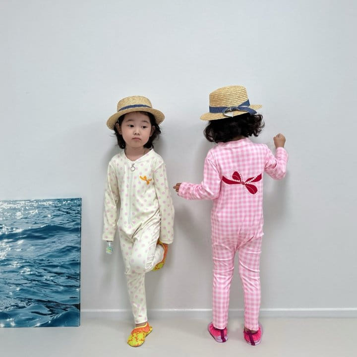 Little Rabbit - Korean Children Fashion - #childrensboutique - Ribbon Rash Guard - 7