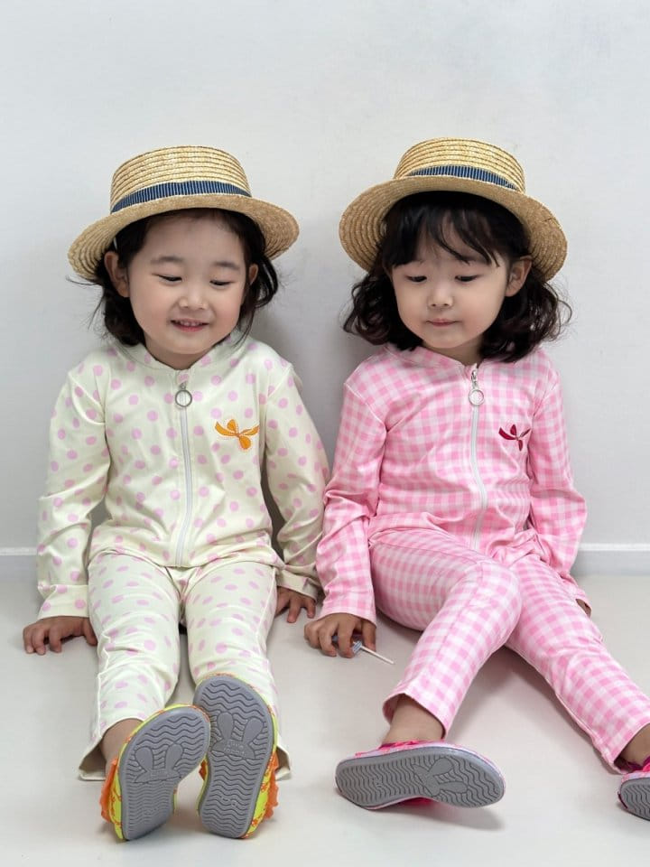 Little Rabbit - Korean Children Fashion - #minifashionista - Ribbon Rash Guard