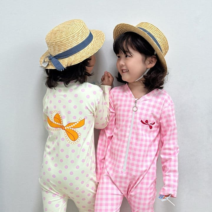 Little Rabbit - Korean Children Fashion - #prettylittlegirls - Ribbon Rash Guard - 2