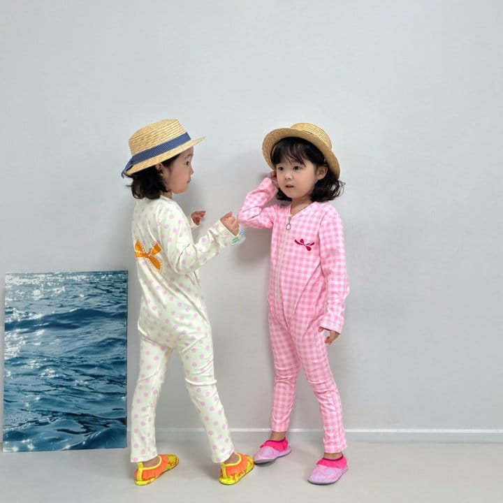 Little Rabbit - Korean Children Fashion - #todddlerfashion - Ribbon Rash Guard - 4