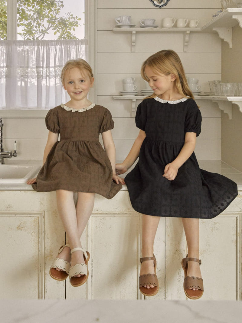 Lolobole - Korean Children Fashion - #childofig - Mocha One-Piece - 11