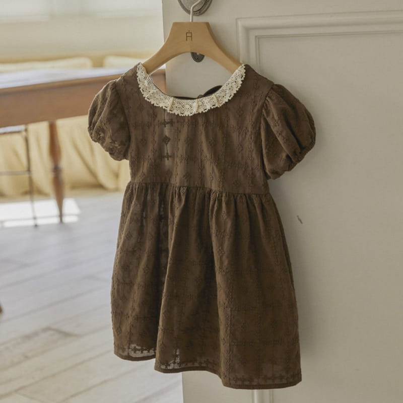 Lolobole - Korean Children Fashion - #discoveringself - Mocha One-Piece