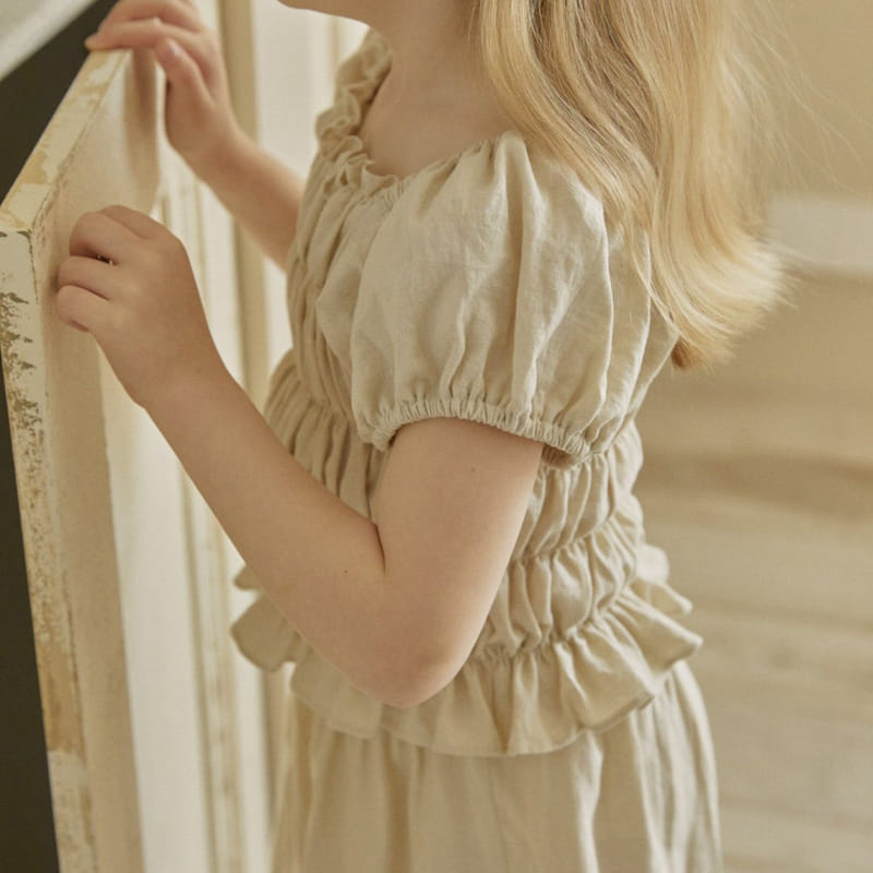 Lolobole - Korean Children Fashion - #fashionkids - Biscuit Smoke Blouse - 11