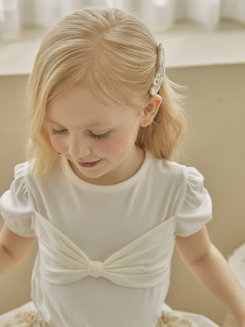 Lolobole - Korean Children Fashion - #kidzfashiontrend - Puff Ribbon Tee