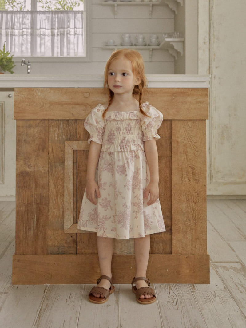 Lolobole - Korean Children Fashion - #littlefashionista - Isabel Smoke One-Piece - 6