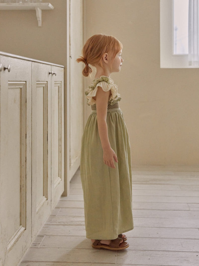 Lolobole - Korean Children Fashion - #Kfashion4kids - Anne Smoke Jumpsuit - 4