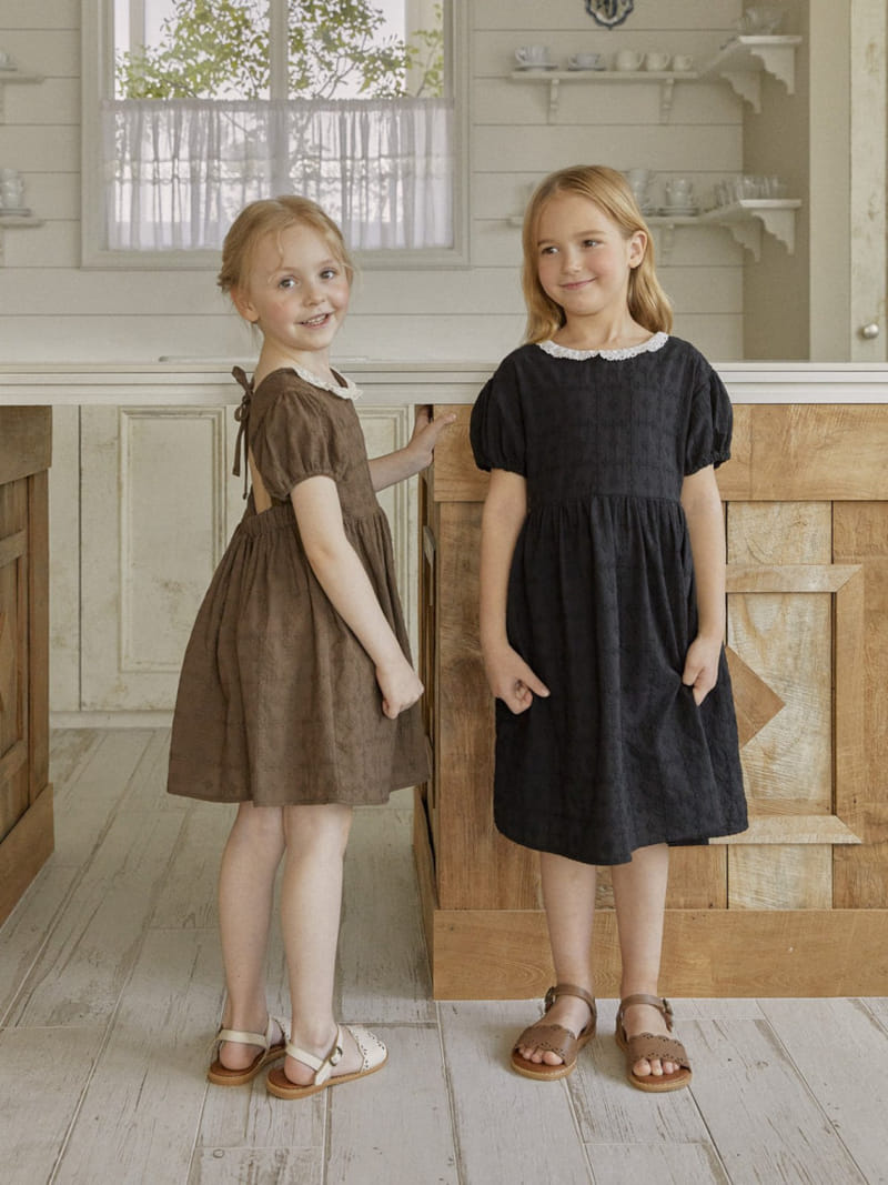 Lolobole - Korean Children Fashion - #magicofchildhood - Mocha One-Piece - 8
