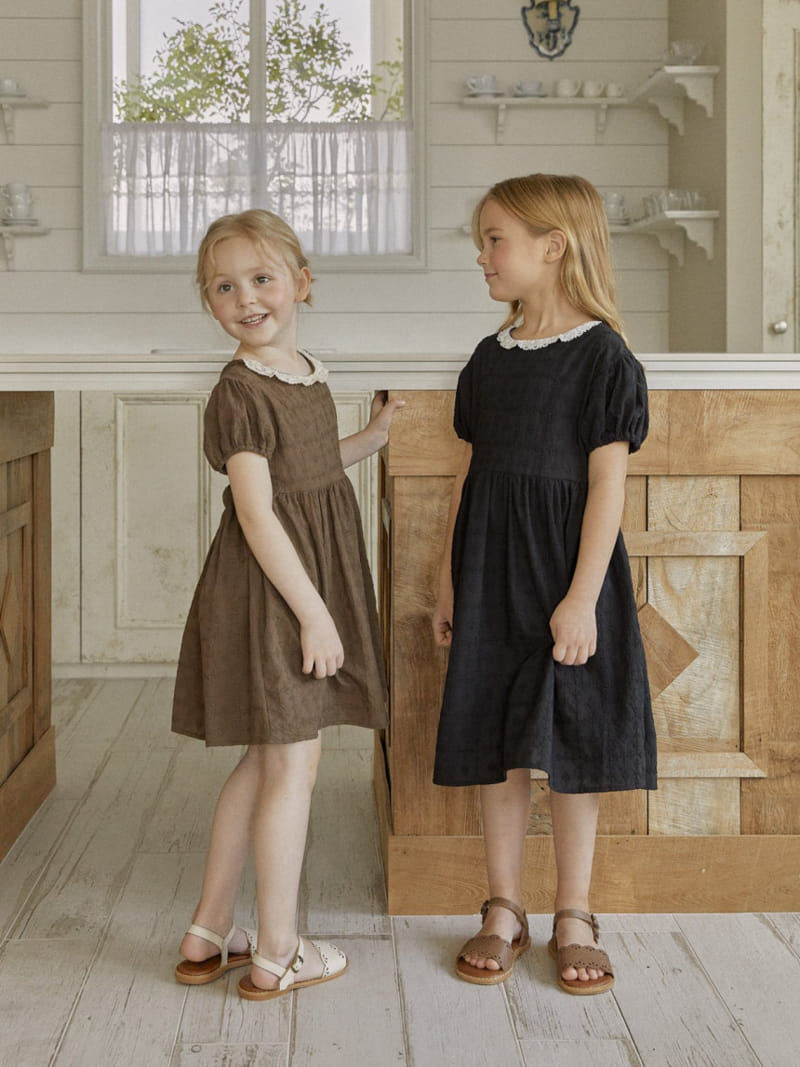 Lolobole - Korean Children Fashion - #minifashionista - Mocha One-Piece - 9