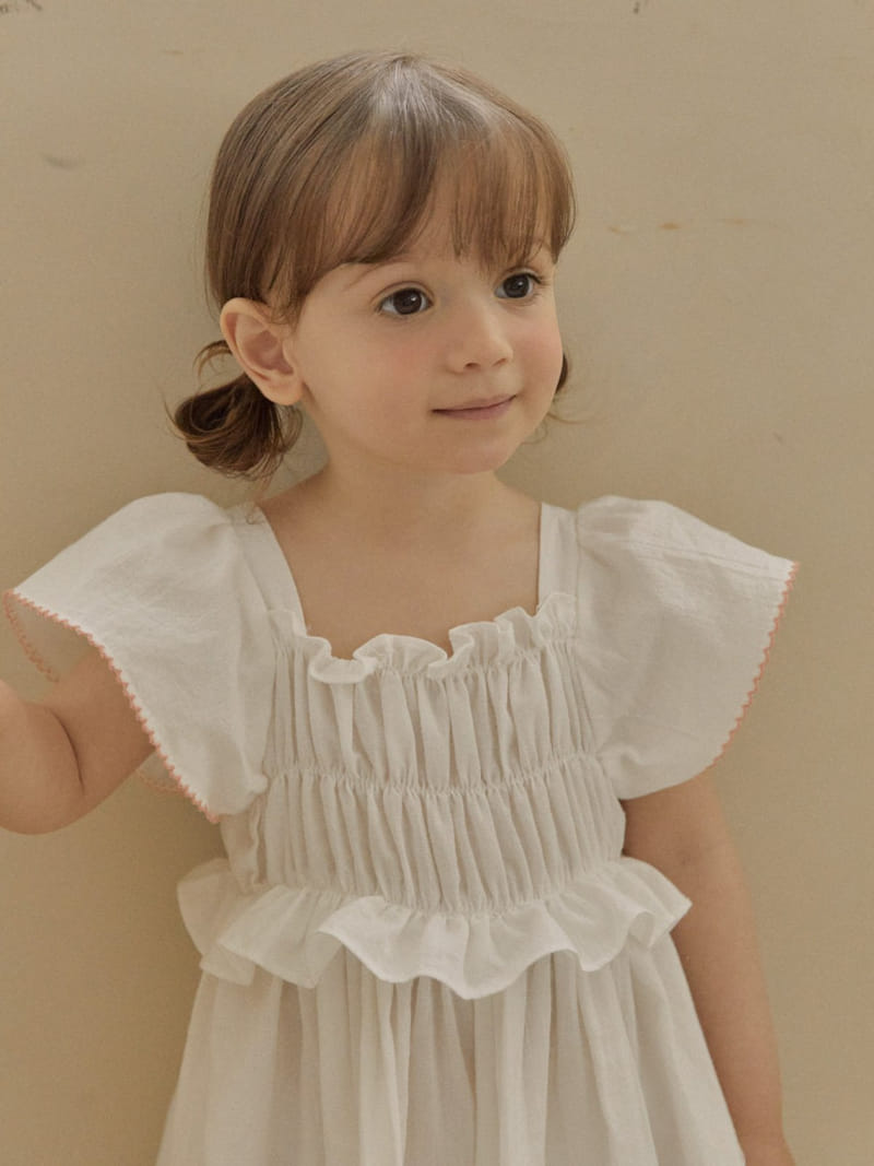Lolobole - Korean Children Fashion - #minifashionista - Cinnamon Smoke One-Piece - 4