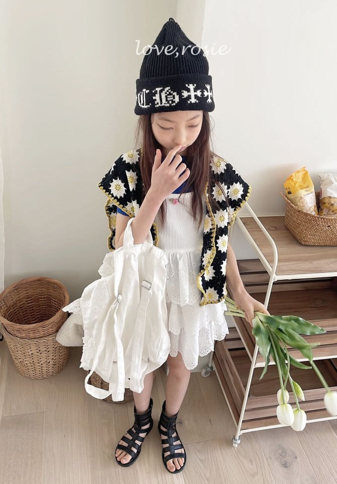 Love Rosie - Korean Children Fashion - #fashionkids - Eyelet Punching Kan Kan One-Piece - 7