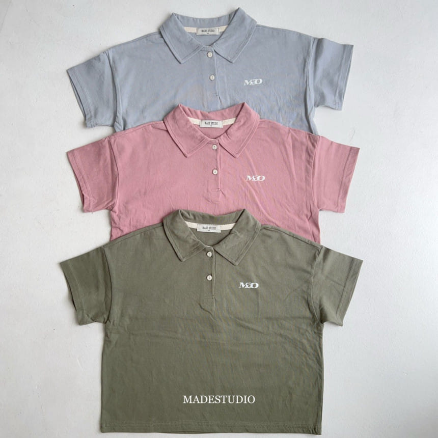 Made Studio - Korean Children Fashion - #Kfashion4kids - Single Collar Tee - 5