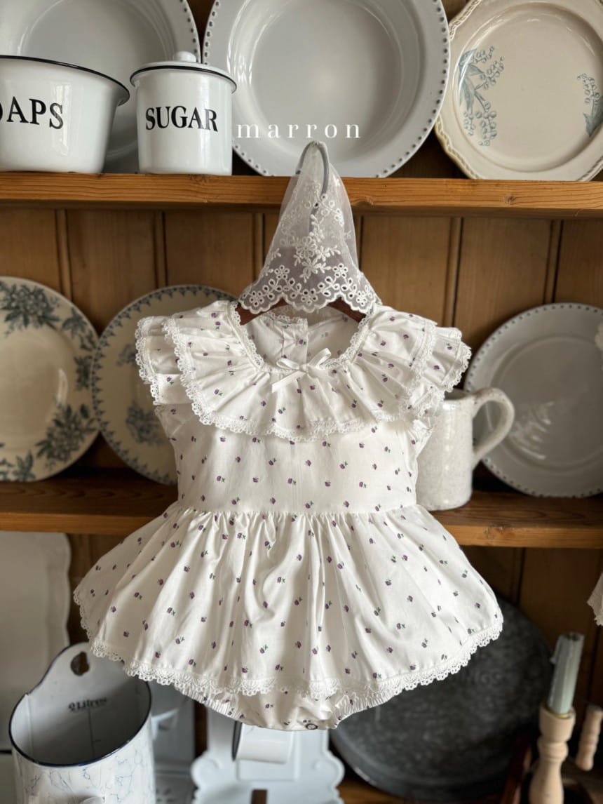 Marron Kid - Korean Baby Fashion - #babyboutiqueclothing - Lavender Body Suit - 8