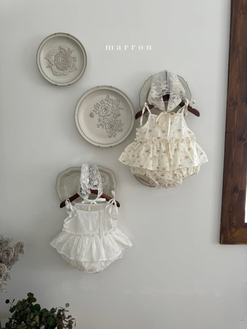 Marron Kid - Korean Baby Fashion - #babyboutiqueclothing - Rosy Skirt Body Suit