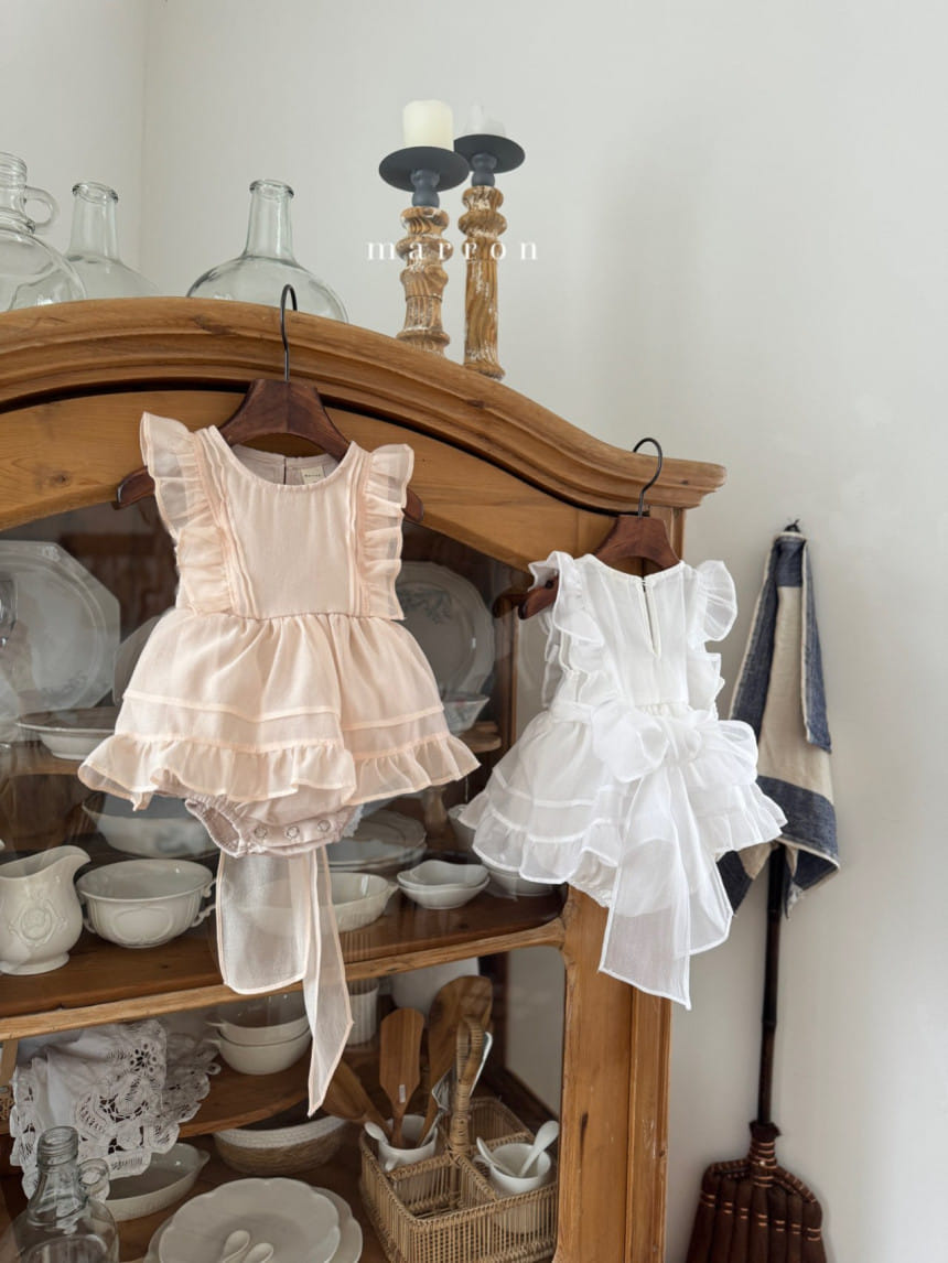 Marron Kid - Korean Baby Fashion - #babyfashion - Ribbon Body Suit