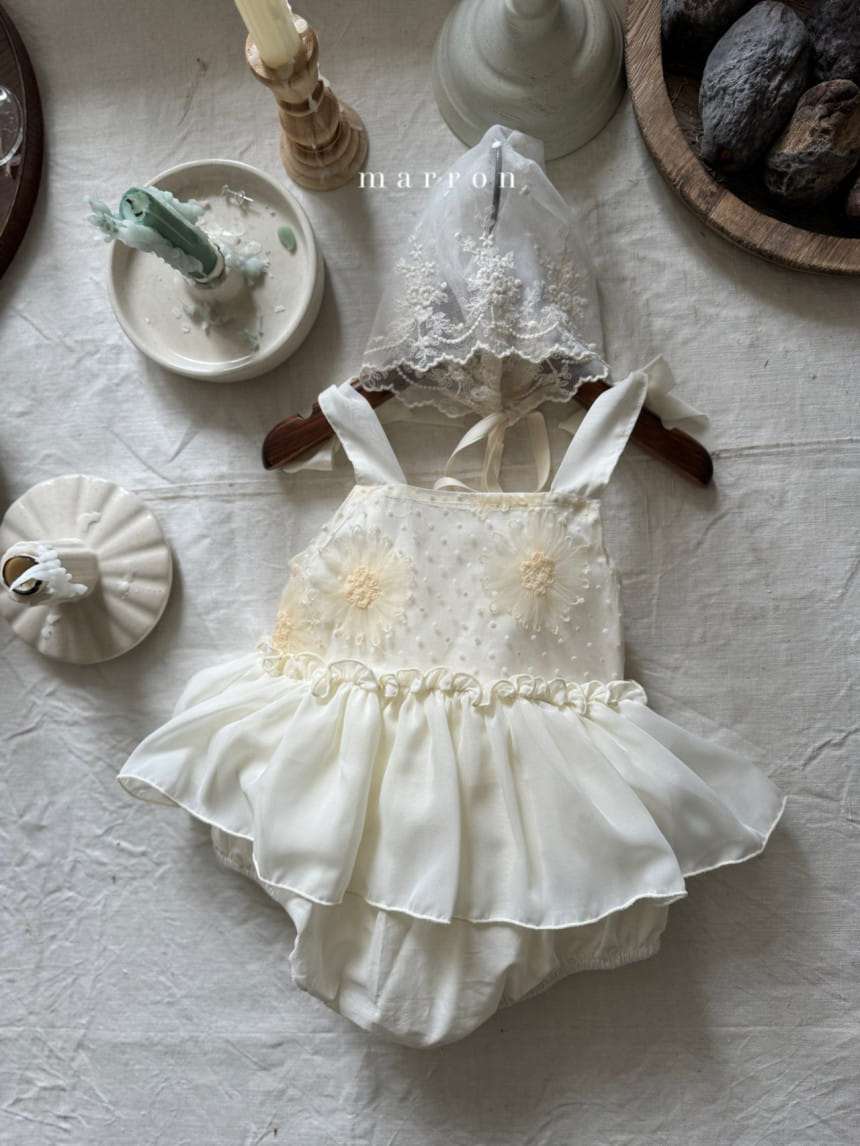 Marron Kid - Korean Baby Fashion - #babyfever - Chiffon Body Suit - 5