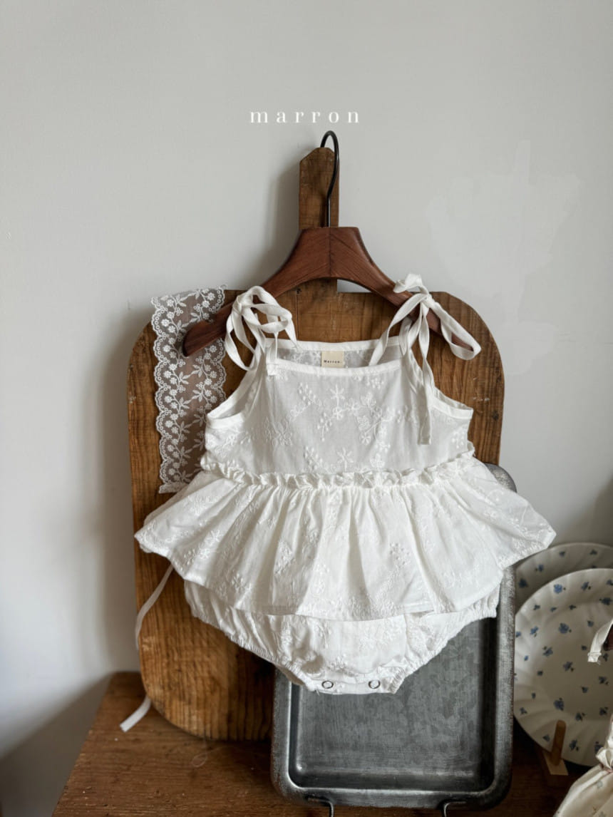 Marron Kid - Korean Baby Fashion - #babyoninstagram - Rosy Skirt Body Suit - 7