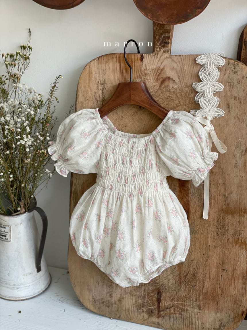 Marron Kid - Korean Baby Fashion - #babyootd - Flone Body Suit - 2