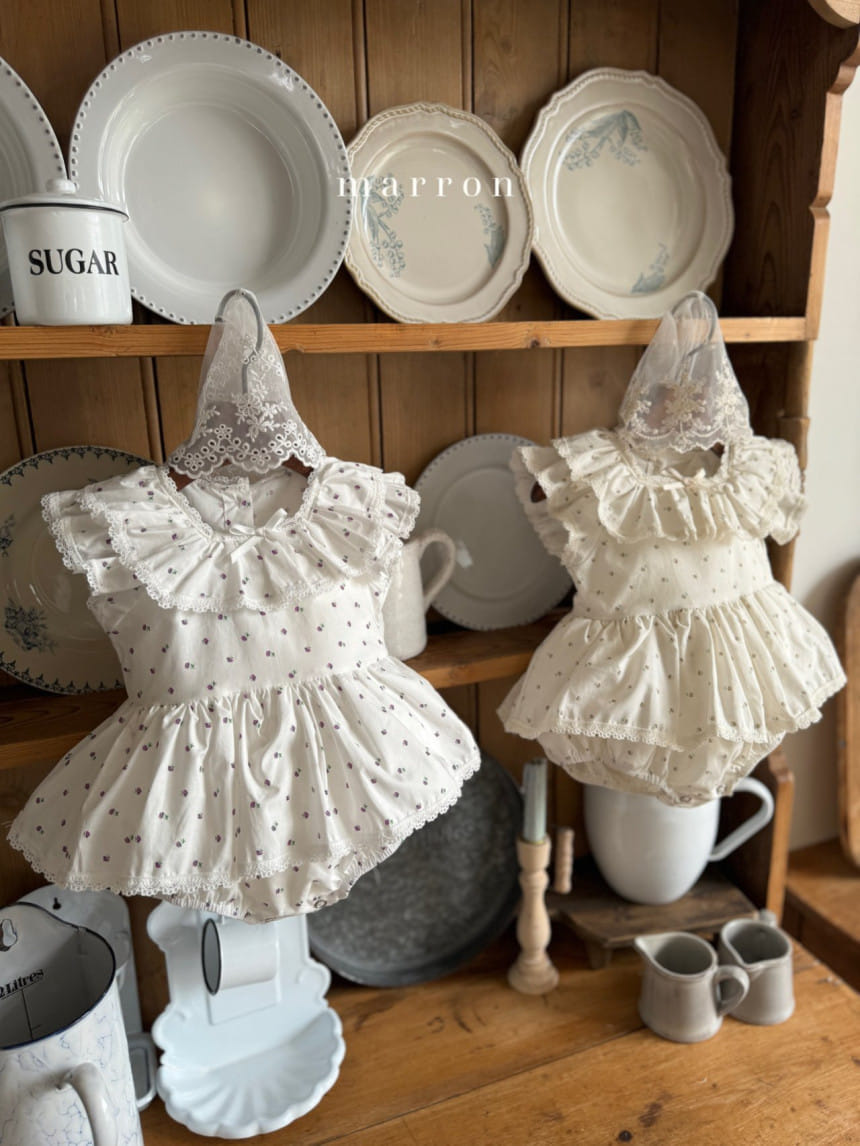 Marron Kid - Korean Baby Fashion - #babyoutfit - Lavender Body Suit