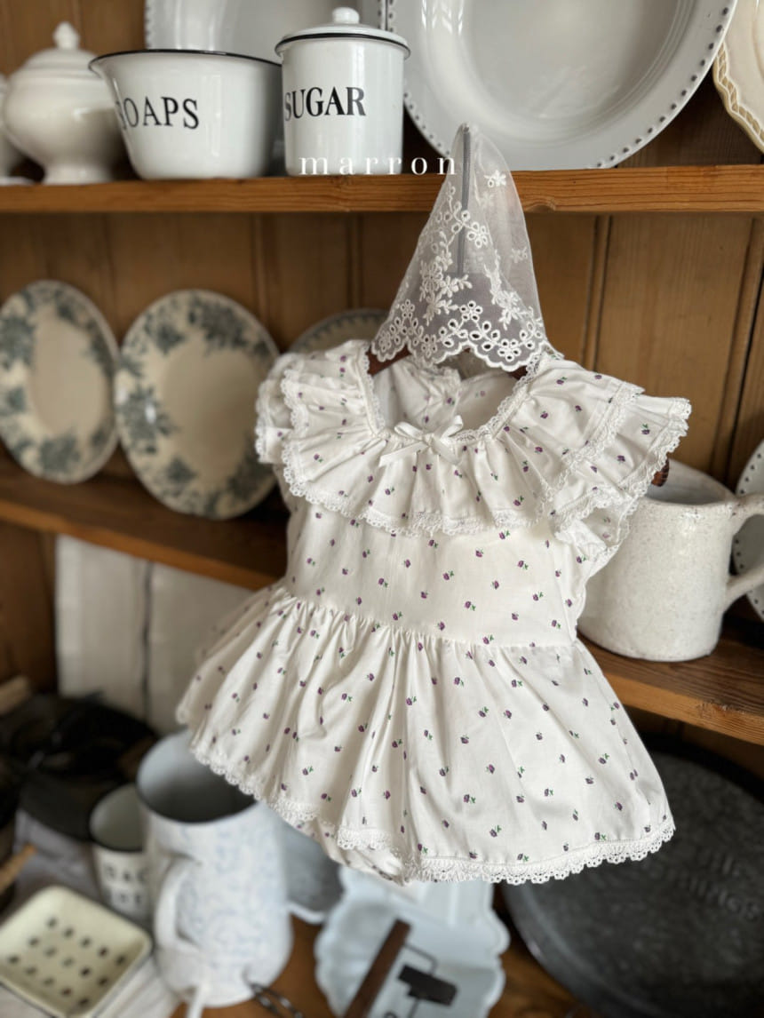 Marron Kid - Korean Baby Fashion - #babywear - Lavender Body Suit - 4