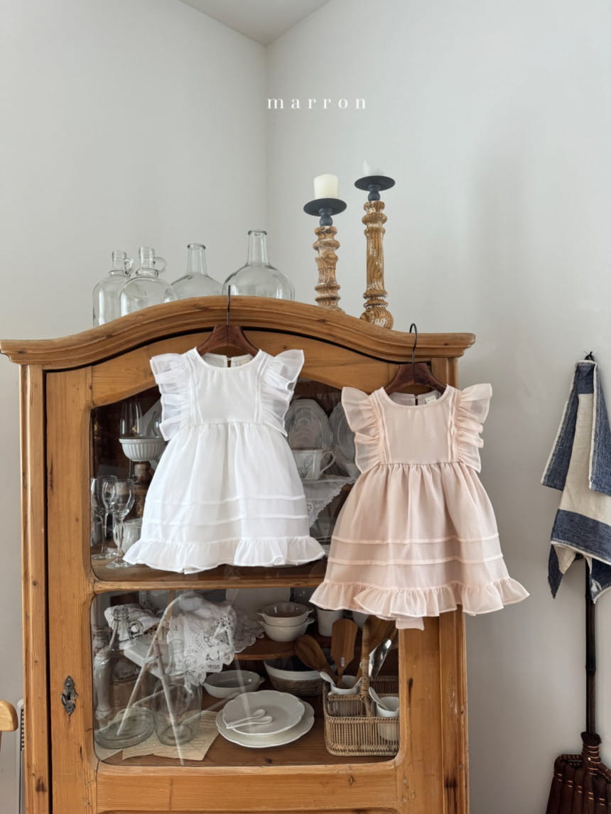 Marron Kid - Korean Children Fashion - #Kfashion4kids - Ribbon One-Piece - 3