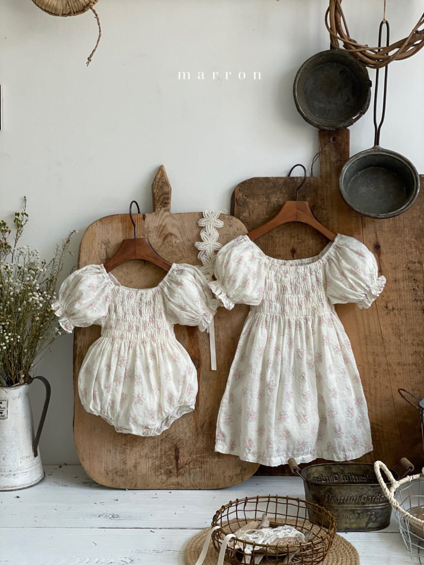 Marron Kid - Korean Children Fashion - #childofig - Flone One-Piece - 7