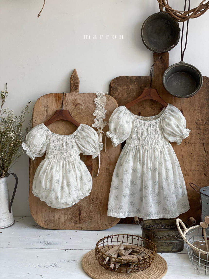 Marron Kid - Korean Children Fashion - #childofig - Flone One-Piece - 8
