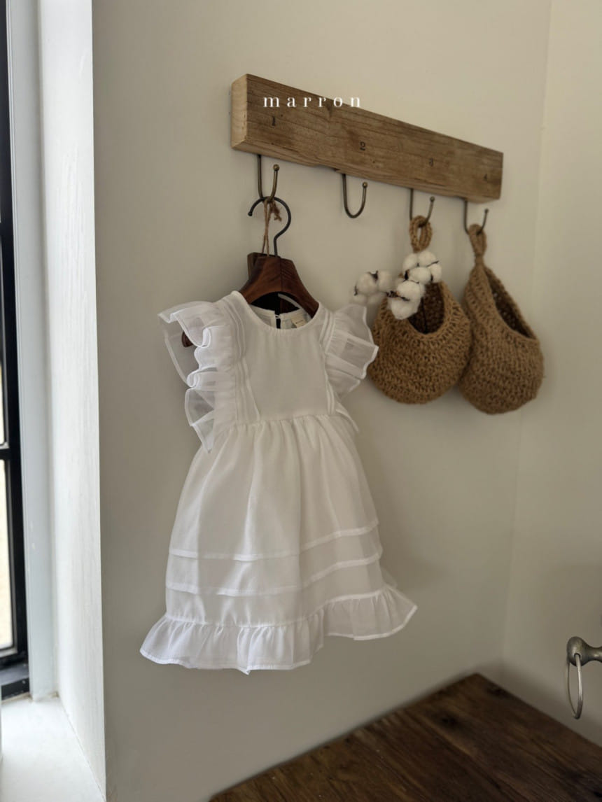 Marron Kid - Korean Children Fashion - #childrensboutique - Ribbon One-Piece - 10