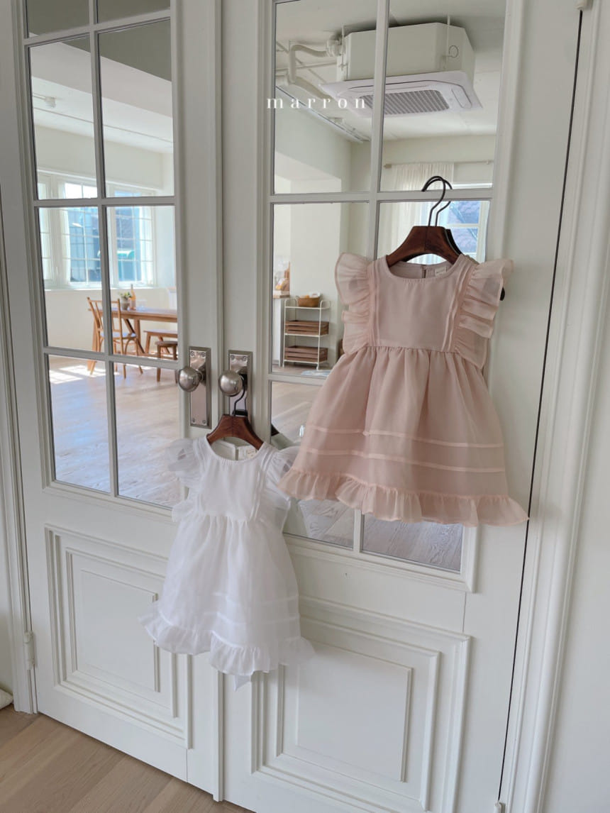Marron Kid - Korean Children Fashion - #designkidswear - Ribbon One-Piece - 11