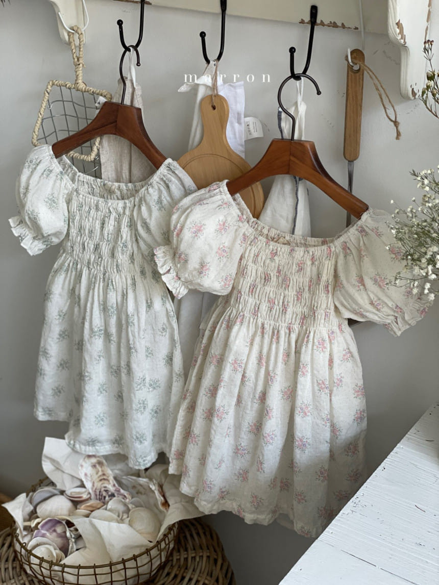 Marron Kid - Korean Children Fashion - #littlefashionista - Flone One-Piece - 3