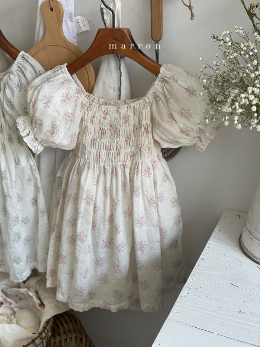 Marron Kid - Korean Children Fashion - #littlefashionista - Flone One-Piece - 4