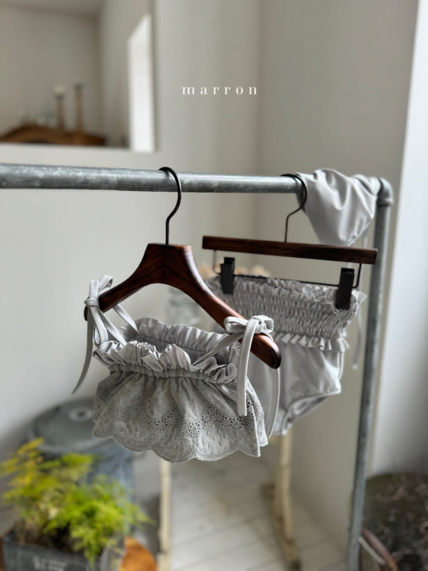 Marron Kid - Korean Children Fashion - #prettylittlegirls - Lace Swim Wear - 10