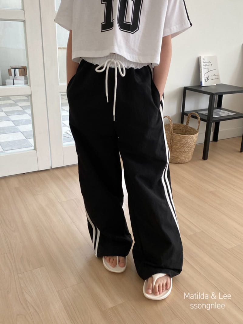 Matilda & Lee - Korean Children Fashion - #childofig - Tape Two Line Pants - 2