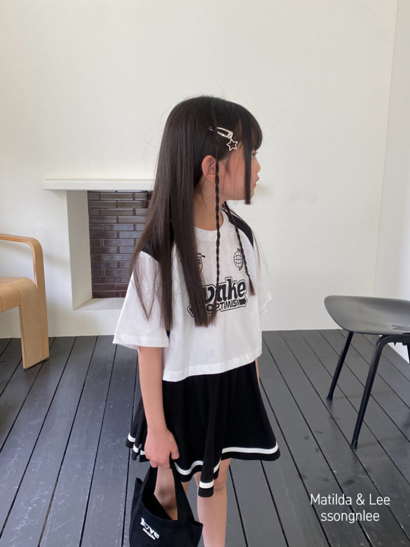 Matilda & Lee - Korean Children Fashion - #childrensboutique - Wake Skirt Top Bottom Set - 9