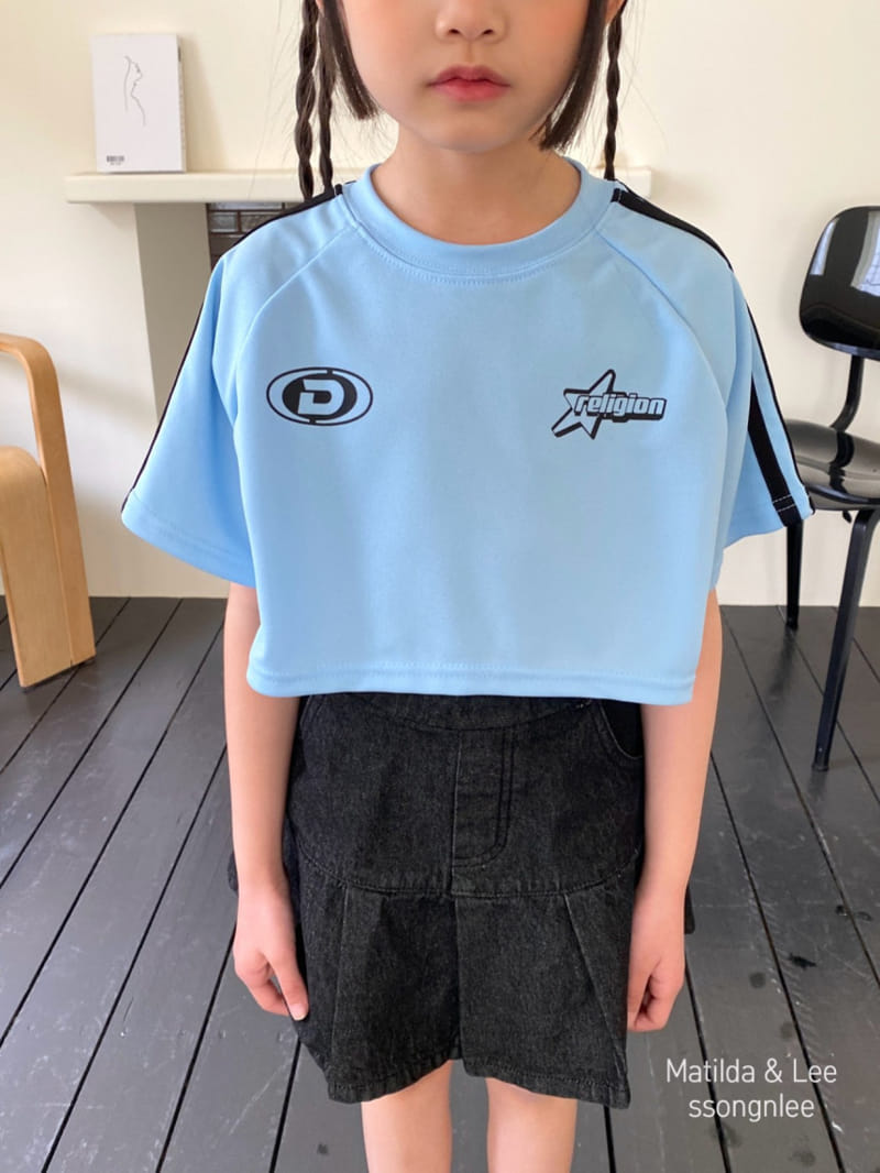 Matilda & Lee - Korean Children Fashion - #childrensboutique - Wrinkle Denim Skirt - 4