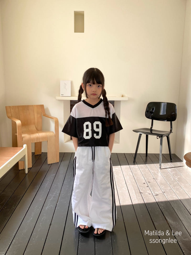 Matilda & Lee - Korean Children Fashion - #kidzfashiontrend - Tape Two Line Pants - 9