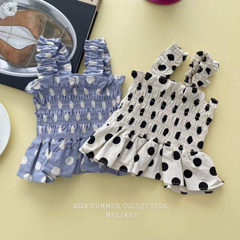 Melikey - Korean Children Fashion - #childofig - Dot Tucking Blouse