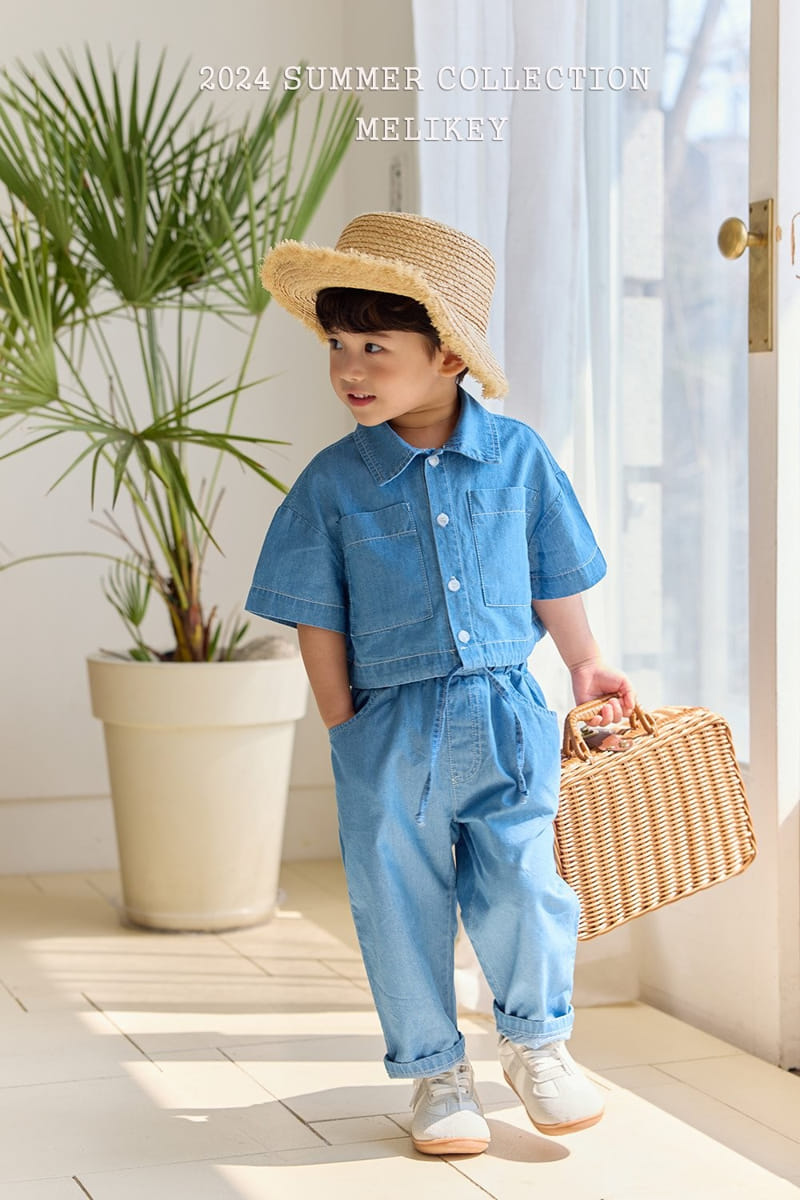 Melikey - Korean Children Fashion - #kidsshorts - Hajji Denim Pants - 3