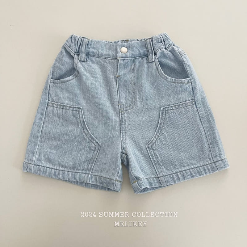 Melikey - Korean Children Fashion - #littlefashionista - Linen Denim Shorts