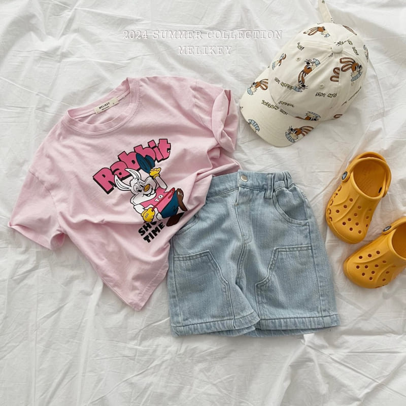 Melikey - Korean Children Fashion - #minifashionista - Linen Denim Shorts - 3