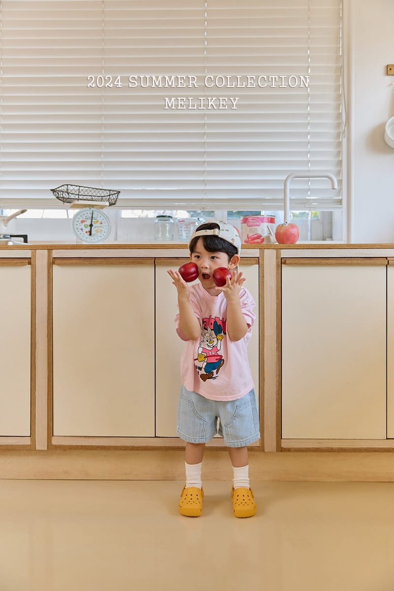 Melikey - Korean Children Fashion - #minifashionista - Linen Denim Shorts - 4