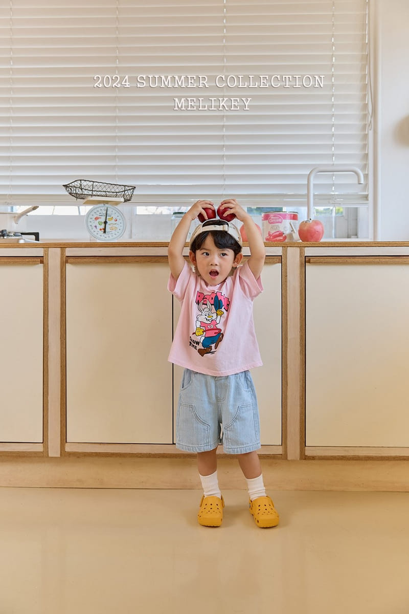 Melikey - Korean Children Fashion - #todddlerfashion - Linen Denim Shorts - 5