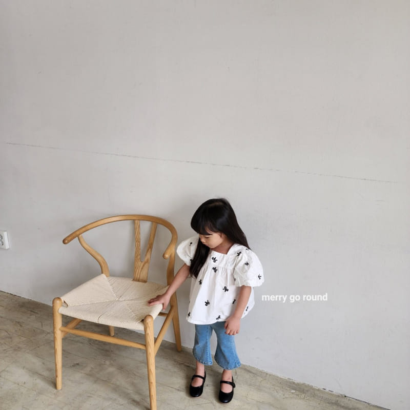 Merry Go Round - Korean Children Fashion - #Kfashion4kids - Ribbon Embroidery Blouse - 10