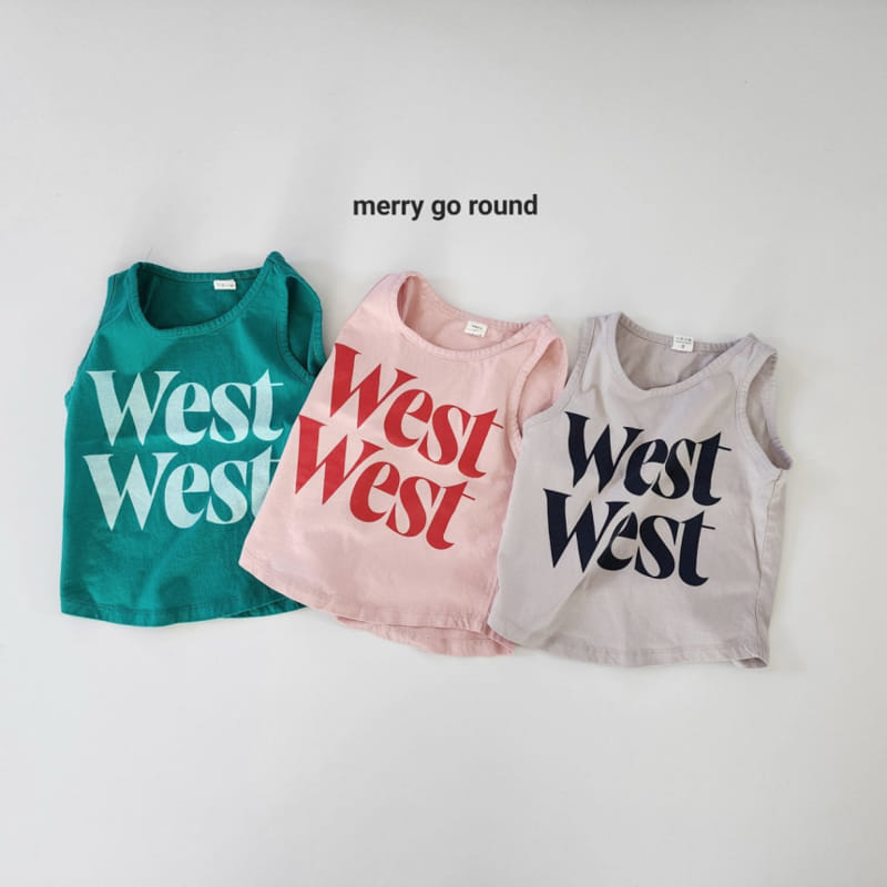 Merry Go Round - Korean Children Fashion - #childofig - West Sleeveles Tee - 2