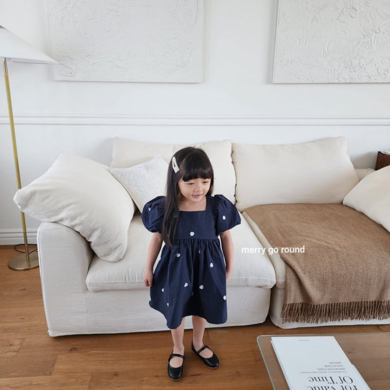Merry Go Round - Korean Children Fashion - #childofig - Rose Embroidery One-Piece - 11