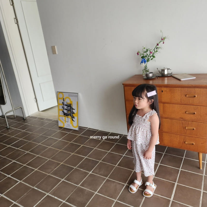 Merry Go Round - Korean Children Fashion - #childofig - Smoke Top Bottom Set - 8
