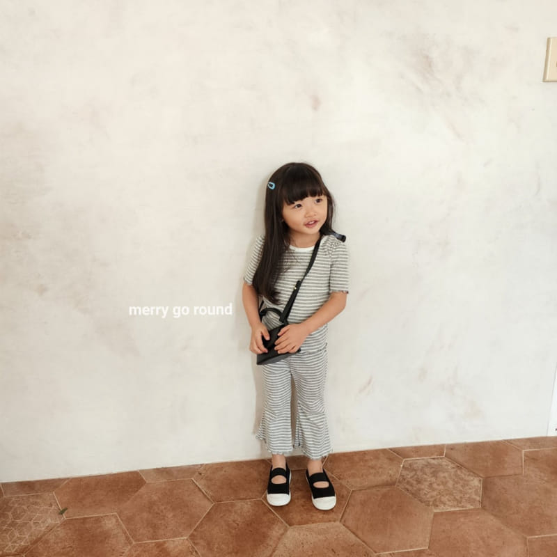 Merry Go Round - Korean Children Fashion - #childofig - Marine Top Bottom Set - 10