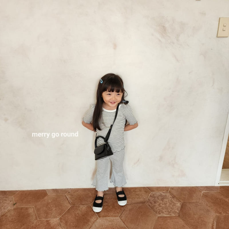 Merry Go Round - Korean Children Fashion - #childrensboutique - Marine Top Bottom Set - 11