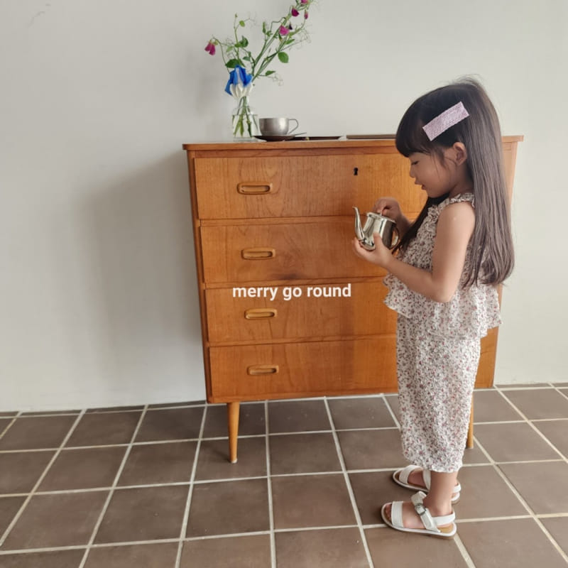 Merry Go Round - Korean Children Fashion - #designkidswear - Smoke Top Bottom Set - 10
