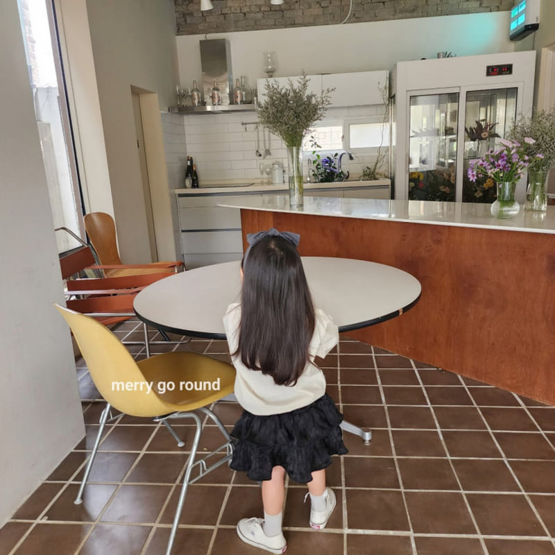 Merry Go Round - Korean Children Fashion - #fashionkids - Sha Sha Wrinkle Skirt - 7