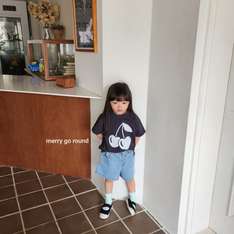 Merry Go Round - Korean Children Fashion - #fashionkids - Cherry Tee - 9